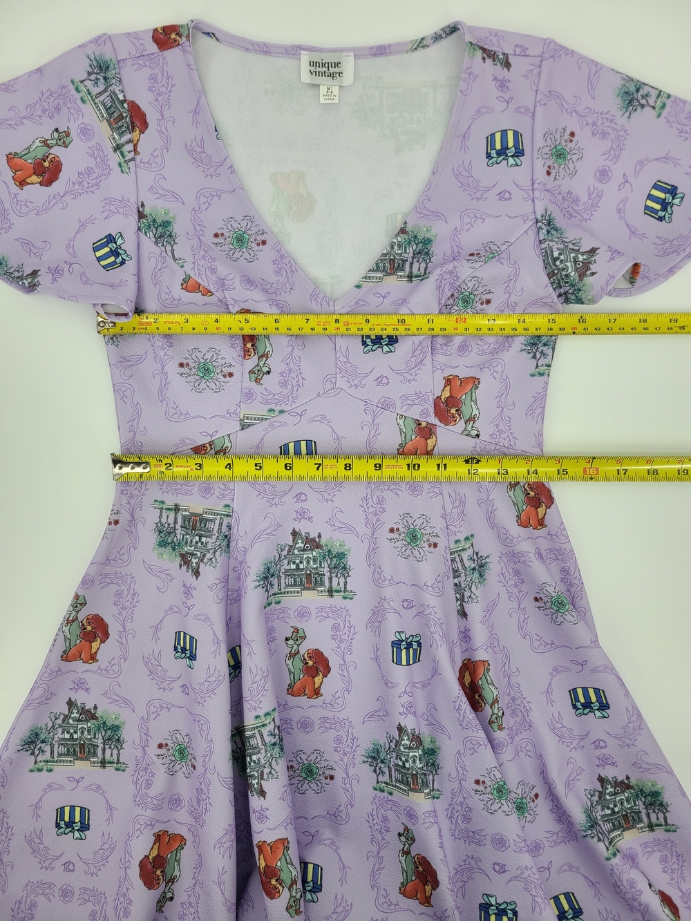 NWOT Unique Vintage X Disney Lady And The Tramp Dress Size Medium - Picture 8 of 12
